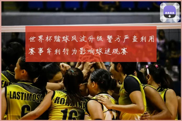 世界杯赌球风波升级 警方严查利用赛事牟利行为影响球迷观赛